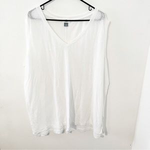 Old Navy Plus Size Linen Blend Sleeveless Tee-3X